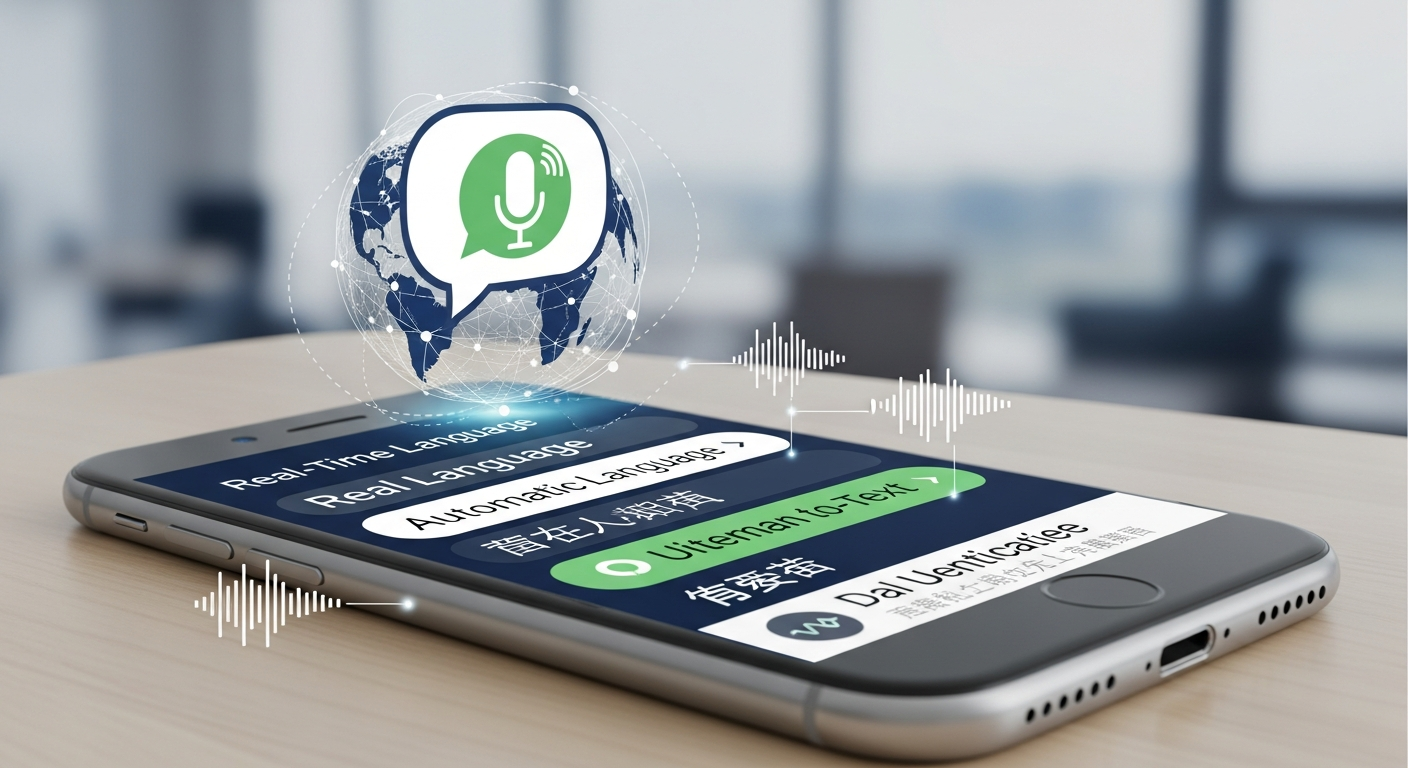 AI in daily communication through automatic translation and speech-to-text tools.