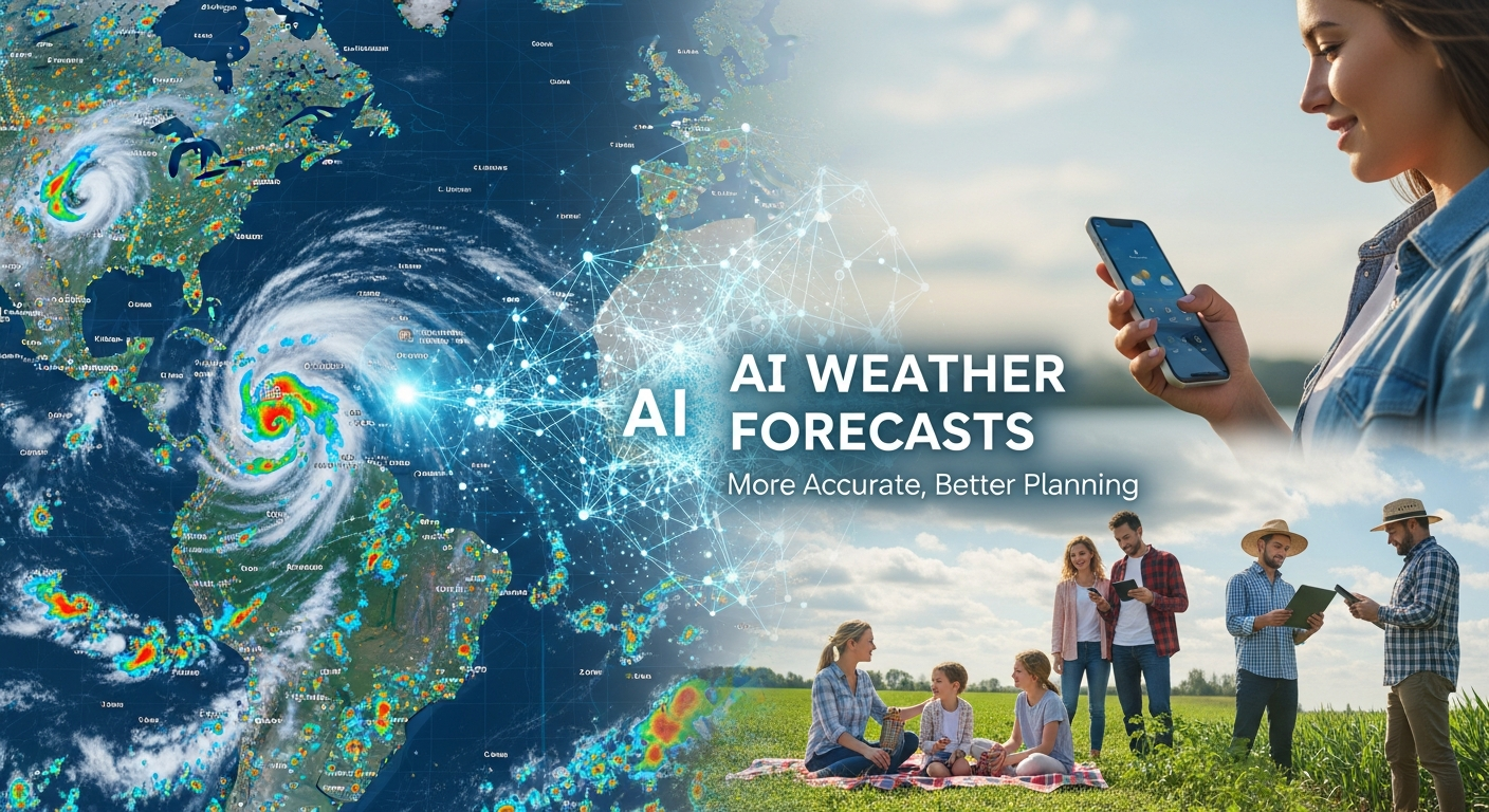 How AI is making weather forecasts more accurate and helping people plan their daily lives.