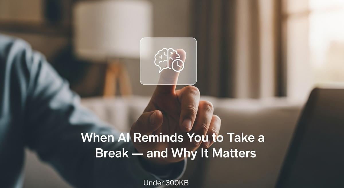 When AI Reminds You to Take a Break — and Why It Matters